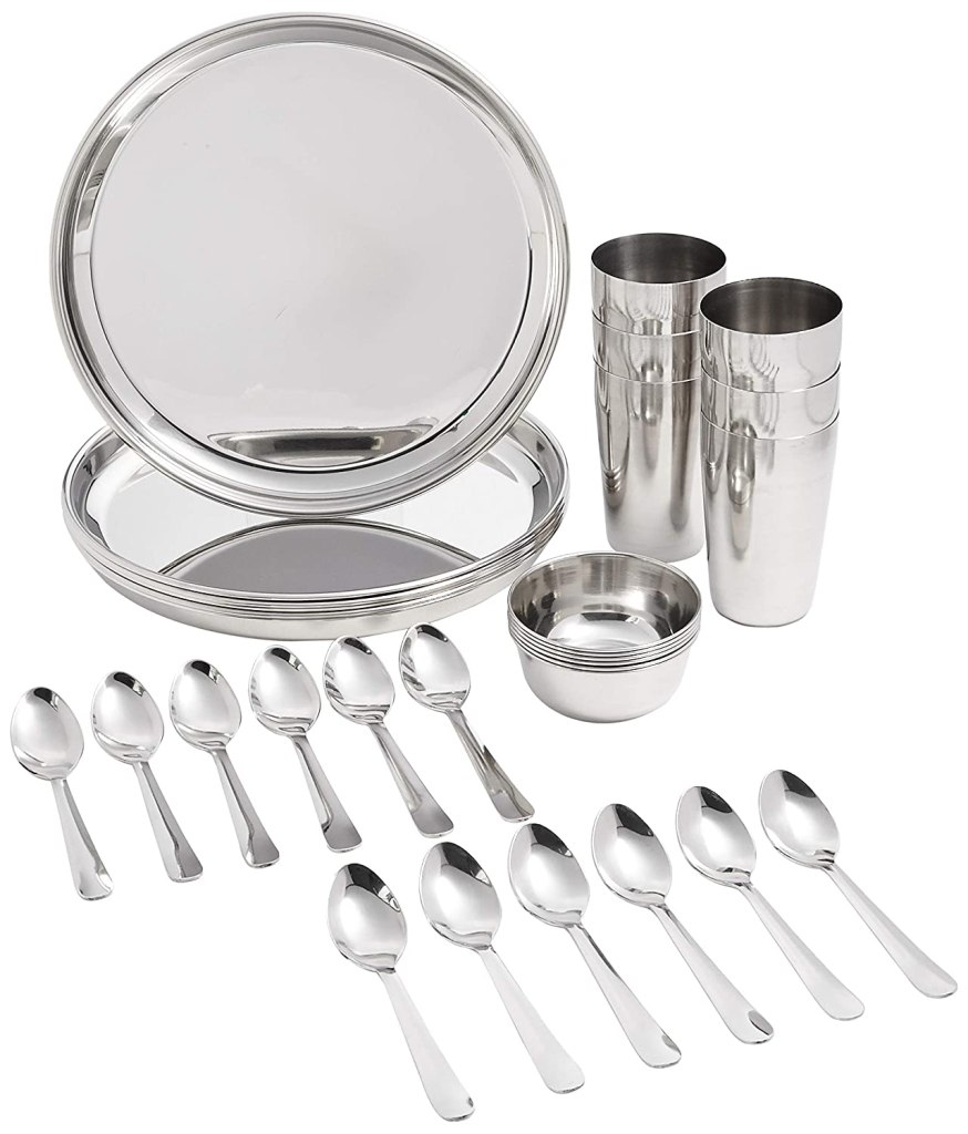Amazon Brand - Solimo Stainless Steel -30Pcs Latest Deal On Amazon Brand - Solimo Stainless Steel -30Pcs - Dealsified