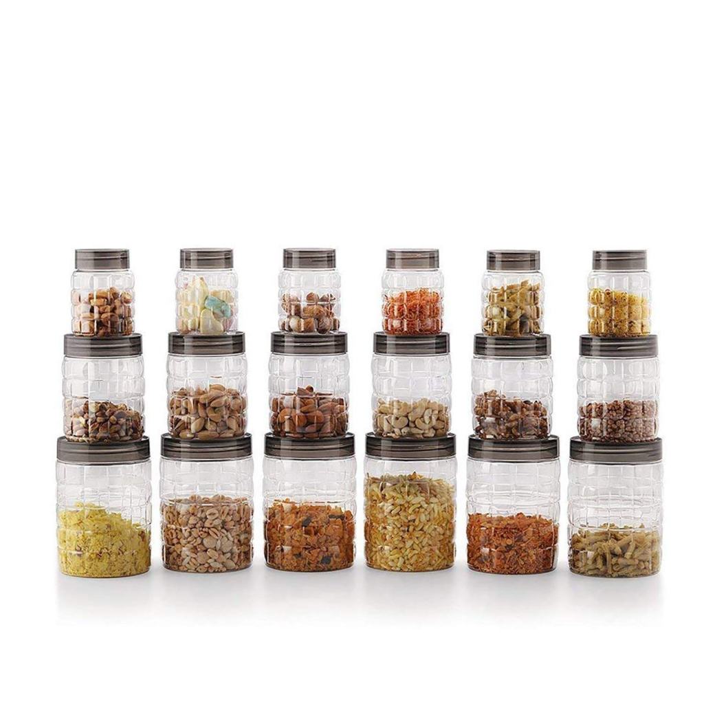 Latest Deal On Cello Checkers Plastic PET Canister Set, 18 Pieces - Dealsified