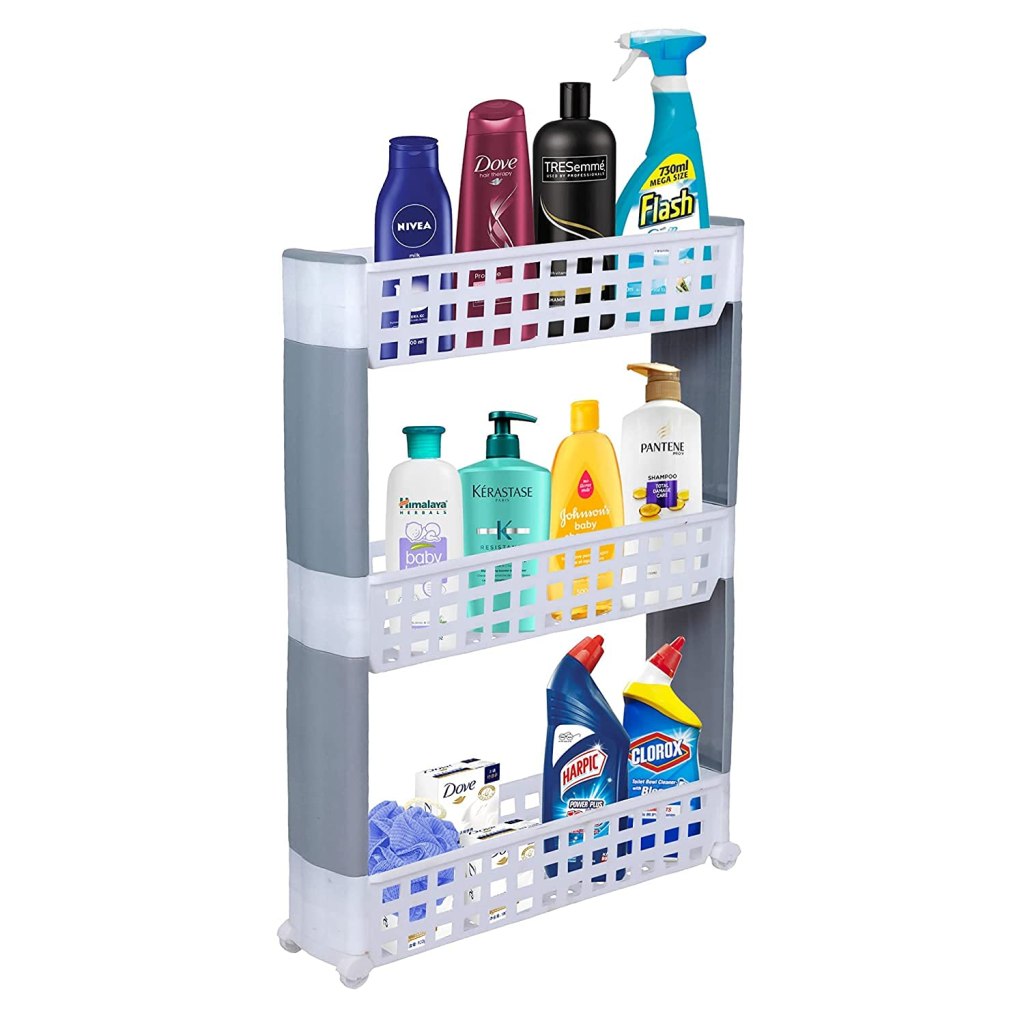 Simparte 3 Layer Slim Classic White & Grey Storage Organizer Latest Deal On Simparte 3 Layer Slim Classic White & Grey Storage Organizer - Dealsified
