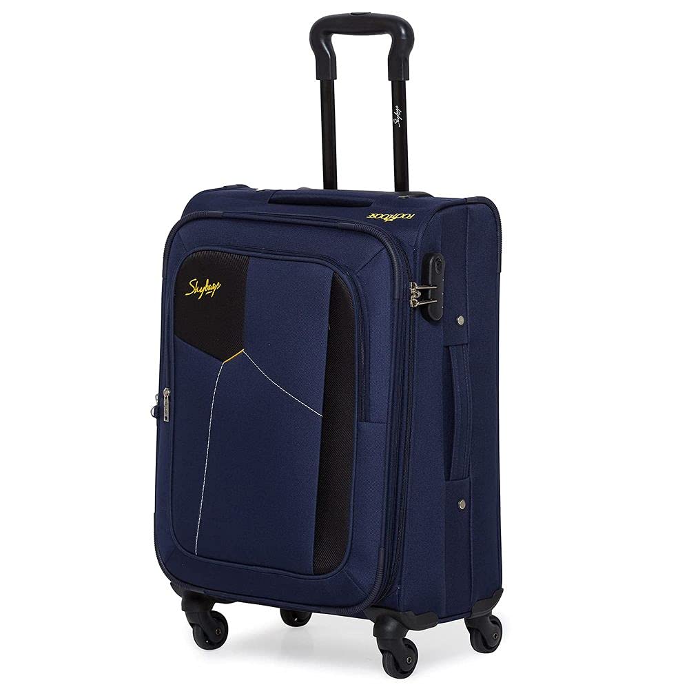 Skybags Rubik Polyester 58 Cms Blue Softsided Cabin Luggage (STRUW58EBLU) Latest Deal On Skybags Rubik Polyester 58 Cms Blue Softsided Cabin Luggage (STRUW58EBLU) - Dealsified