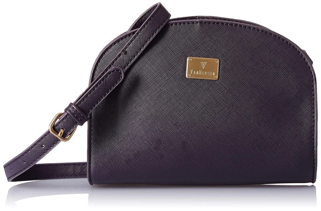 Latest Deal On Van Heusen Women's Sling Bag (Purple) - Dealsified