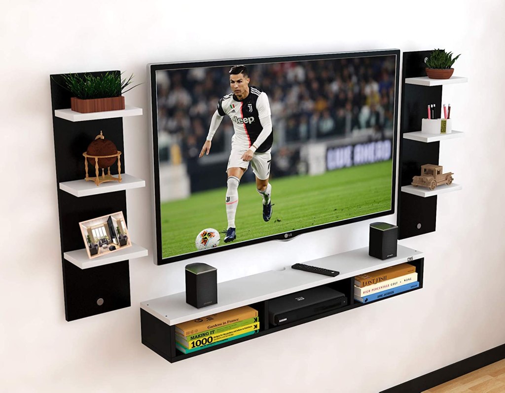 Latest Deal On DAS Engineered Wood Wall Mount TV Entertainment Unit - Dealsified