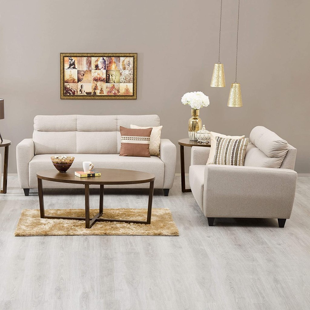Latest Deal On Home Centre Emily Fabric 5 Seater Sectional Sofa Set - Dealsified