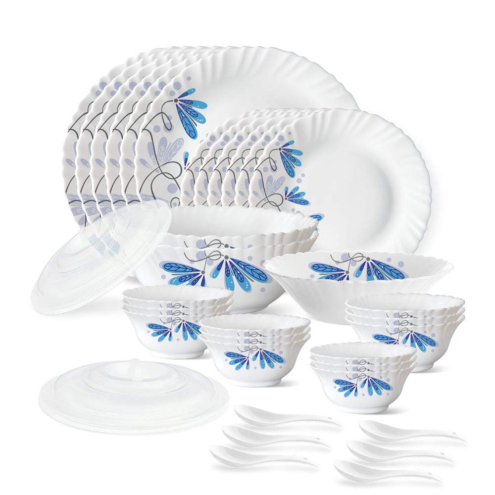 Larah by Borosil Twilight Silk Series Opalware Dinner Set, 35 Pieces Latest Deal On Larah by Borosil Twilight Silk Series Opalware Dinner Set, 35 Pieces - Dealsified