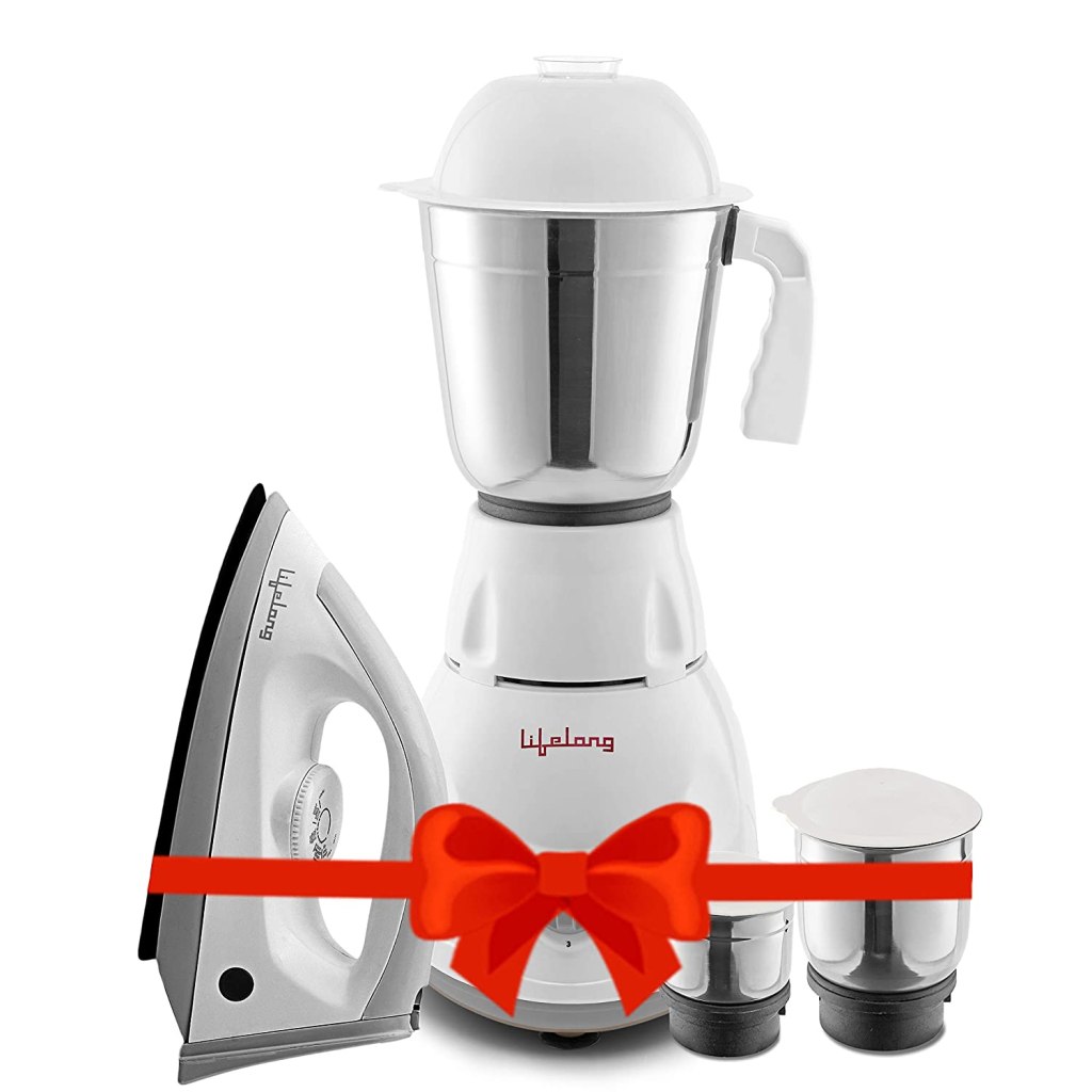Latest Deal On Lifelong Power - Pro 500 Watt 3 Jar Mixer Grinder and 1100 Watt Dry Iron Super Combo - Dealsified