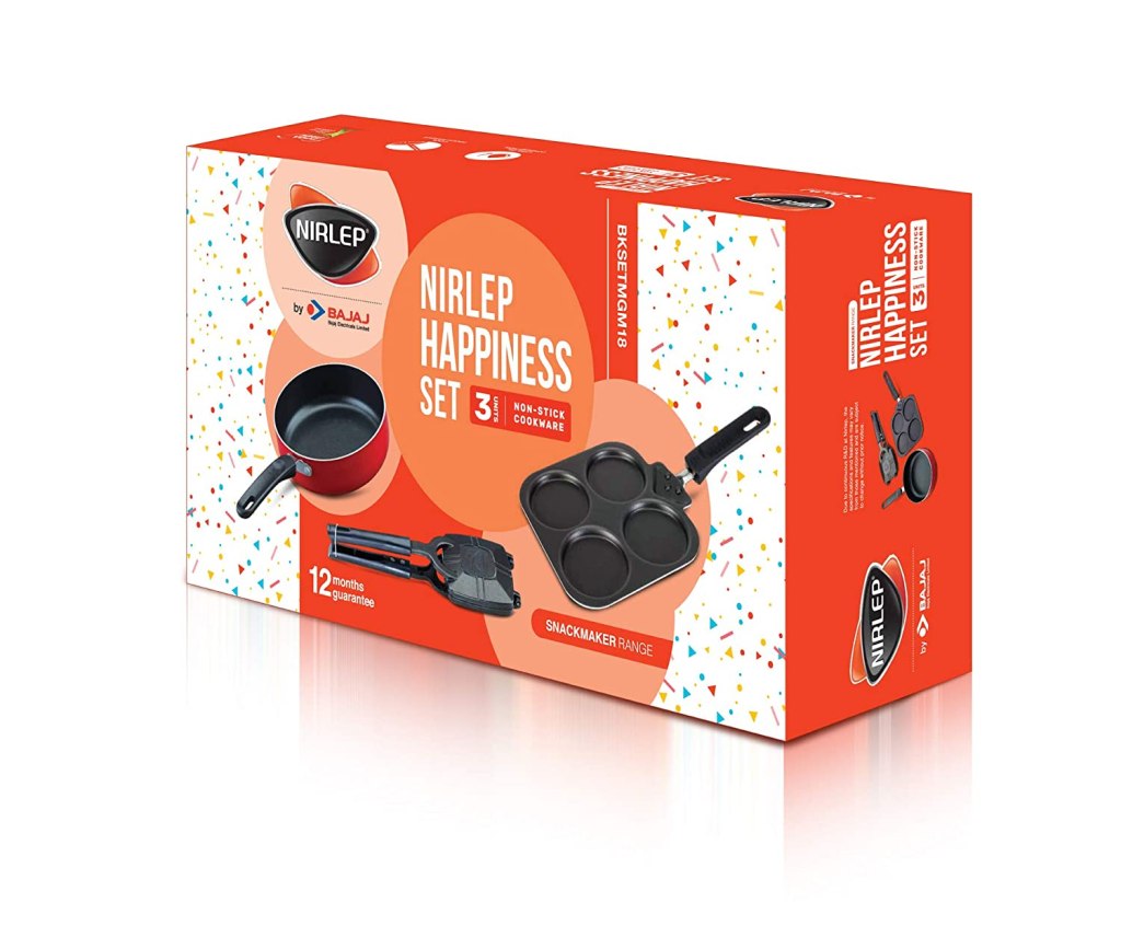 Nirlep by Bajaj Electricals 3-Piece Non-Stick Breakfast Gift Set Latest Deal On Nirlep by Bajaj Electricals 3-Piece Non-Stick Breakfast Gift Set - Dealsified