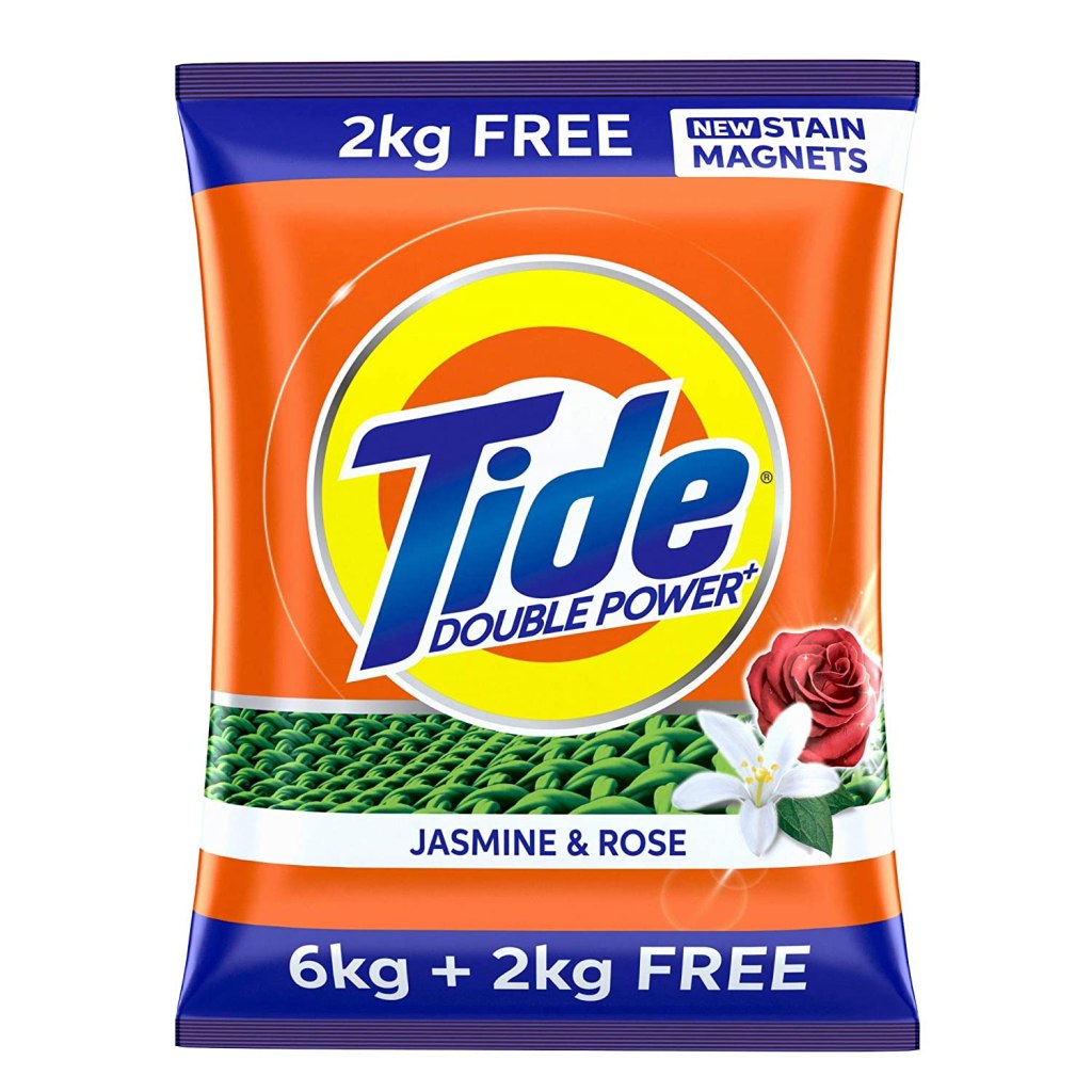 Latest Deal On Tide Plus Double Power Detergent Washing Powder Jasmine & Rose 6kg + 2kg FREE - Dealsified