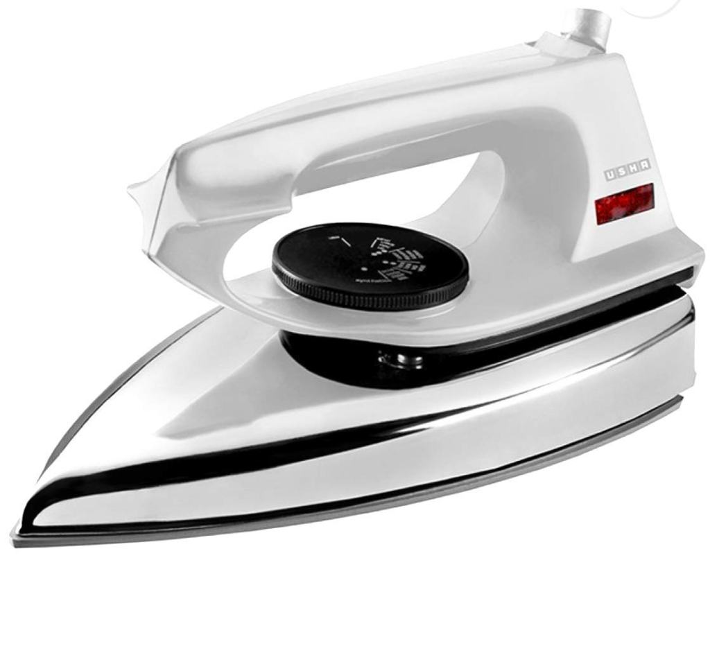 Latest Deal On Usha EI 2802 1000 W Ultra Light Weight Dry Iron with Non-Stick Soleplate - Dealsified