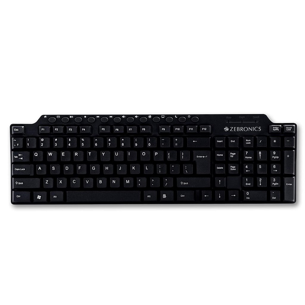 Zebronics ZEB-KM2100 Multimedia USB Keyboard Latest Deal On Zebronics ZEB-KM2100 Multimedia USB Keyboard - Dealsified