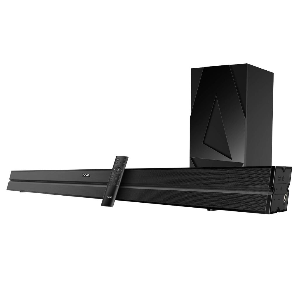 boAt AAVANTE Bar 2050 160W 2.1 Channel Bluetooth Soundbar With Wireless Subwoofer Latest Deal On boAt AAVANTE Bar 2050 160W 2.1 Channel Bluetooth Soundbar With Wireless Subwoofer - Dealsified