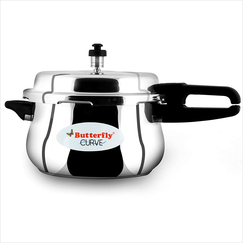 Latest Deal On Butterfly Curve Stainless Steel Pressure Cooker, 5.5 Litre - Dealsified