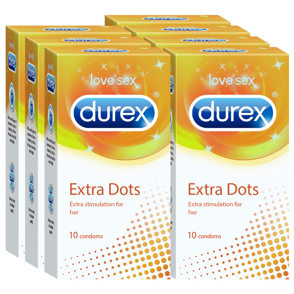 Durex Extra Dotted Condoms for Men - 10 Count (Pack of 7) Latest Deal On Durex Extra Dotted Condoms for Men - 10 Count (Pack of 7) - Dealsified