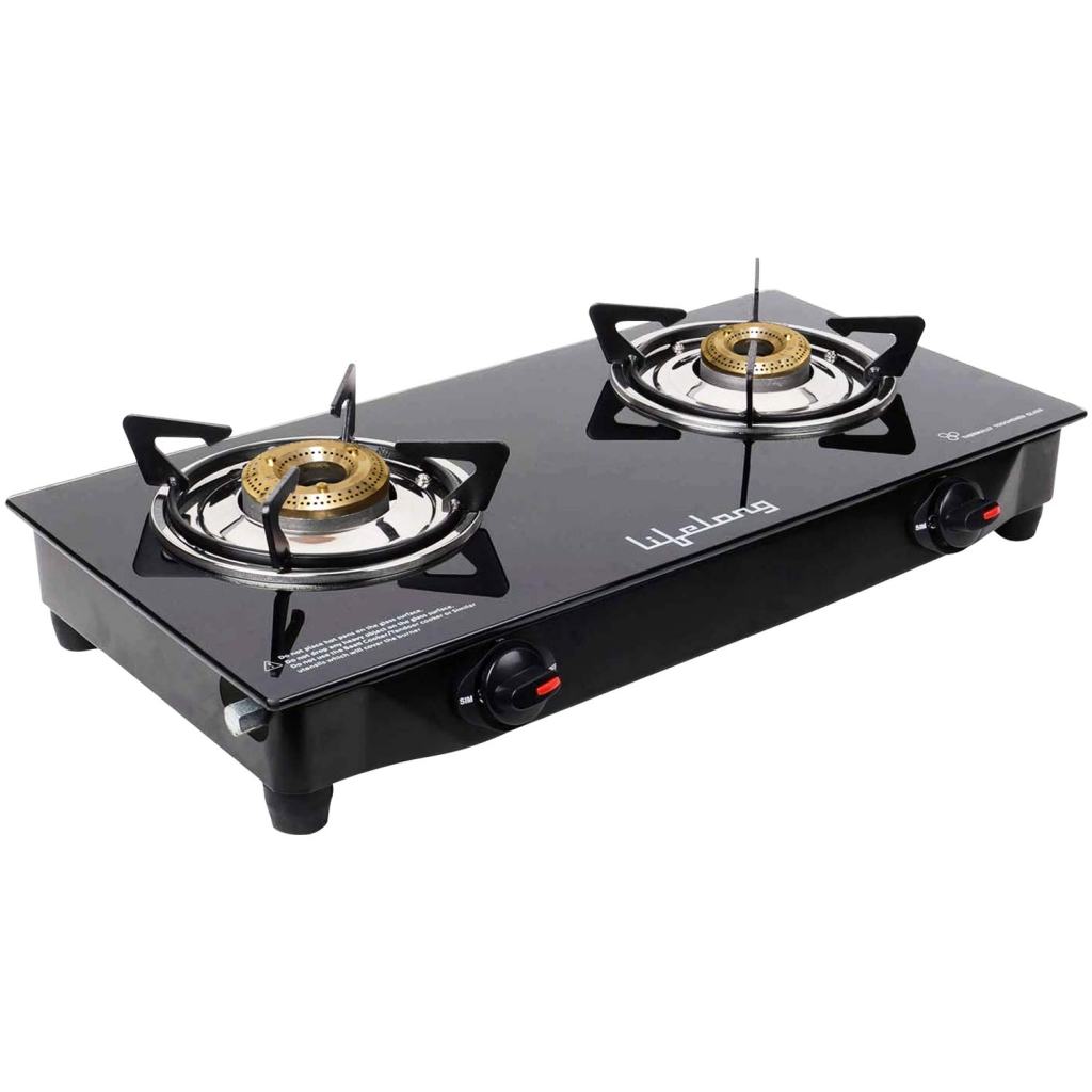 Latest Deal On Lifelong LLGS09 Glass Top, 2 Burner Gas Stove - Dealsified