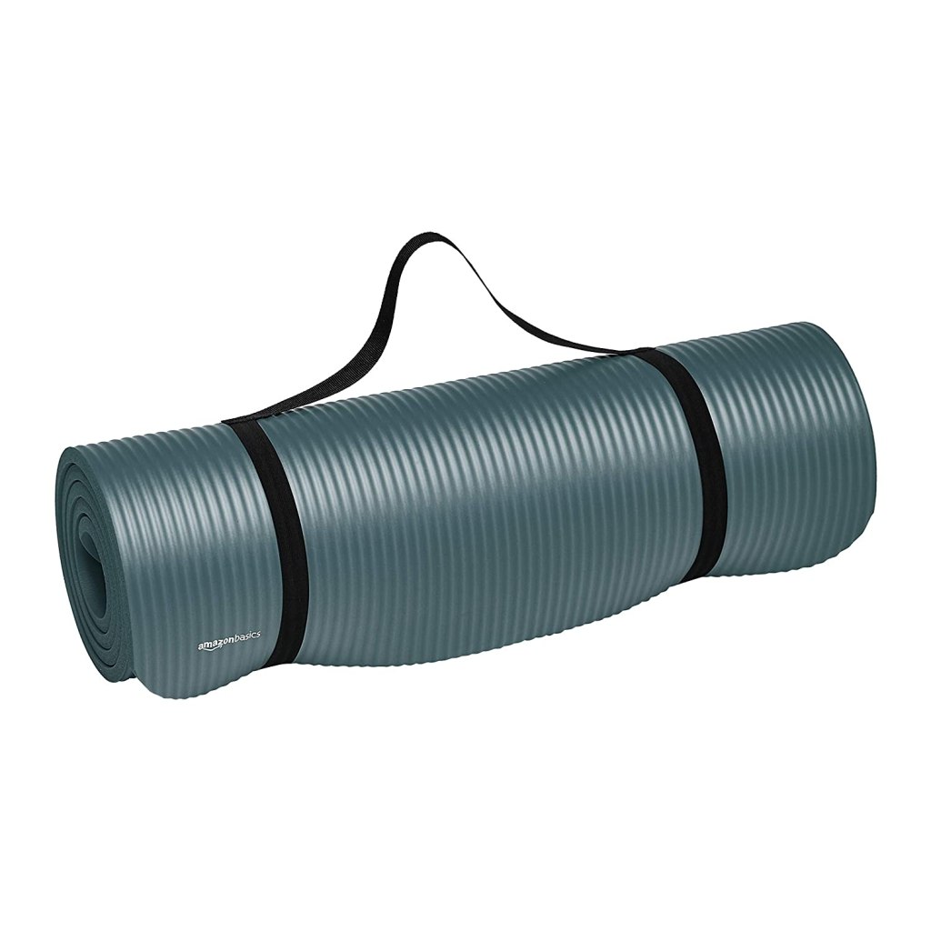 Latest Deal On AmazonBasics 13mm Extra Thick Yoga and Exercise Mat with Carrying Strap - Dealsified