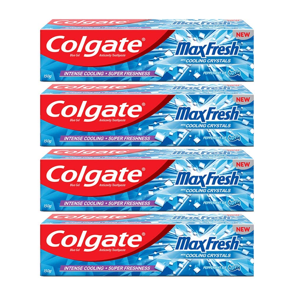 Colgate MaxFresh Breath Freshener Toothpaste, 600g (150g x 4) Latest Deal On Colgate MaxFresh Breath Freshener Toothpaste, 600g (150g x 4) - Dealsified