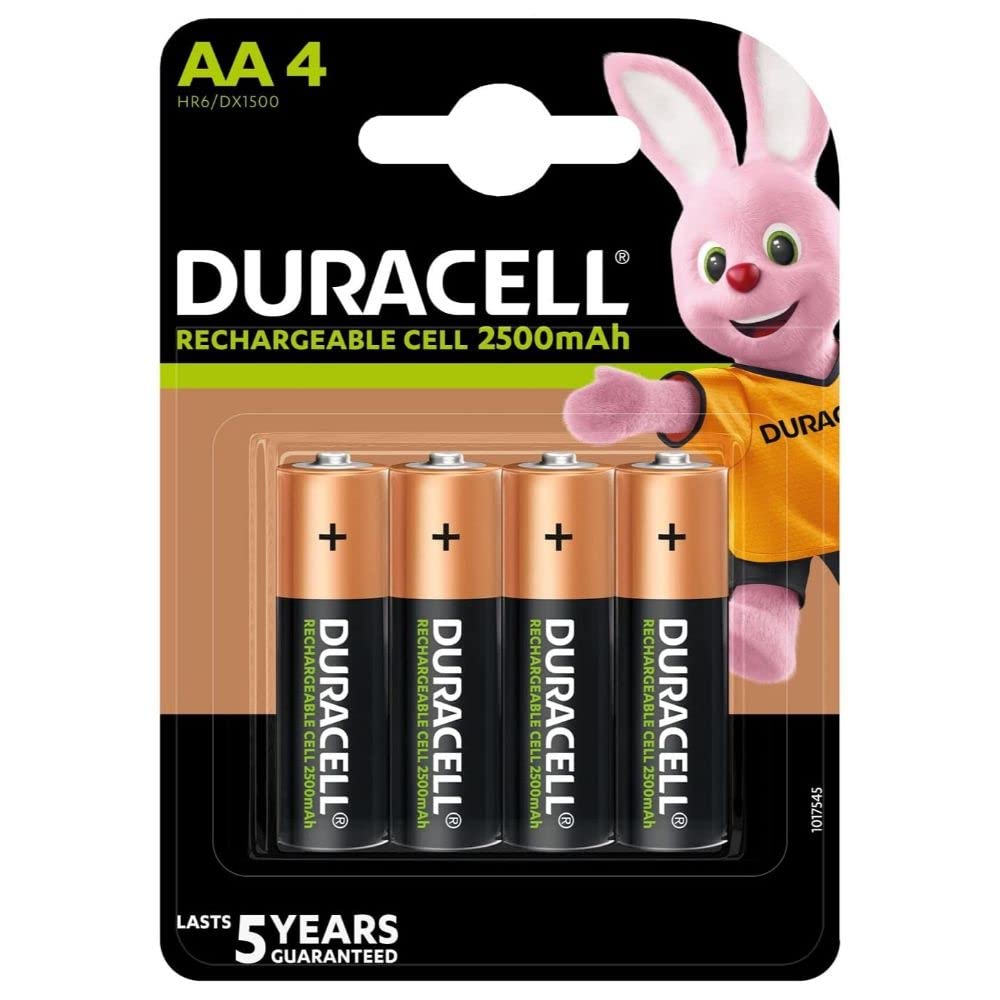 Duracell Rechargeable AA 2500mAh Batteries, 4 Pcs Latest Deal On Duracell Rechargeable AA 2500mAh Batteries, 4 Pcs - Dealsified