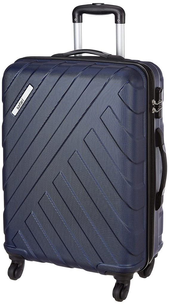 Latest Deal On Safari RAY Polycarbonate 53 cms Midnight Blue Hardsided Cabin Luggage - Dealsified