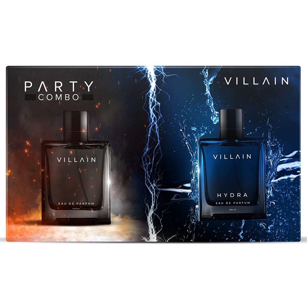 Latest Deal On Villain Party Combo (EDP and Hydra Eau De Parfum - 100 ml each), Aquatic - Dealsified