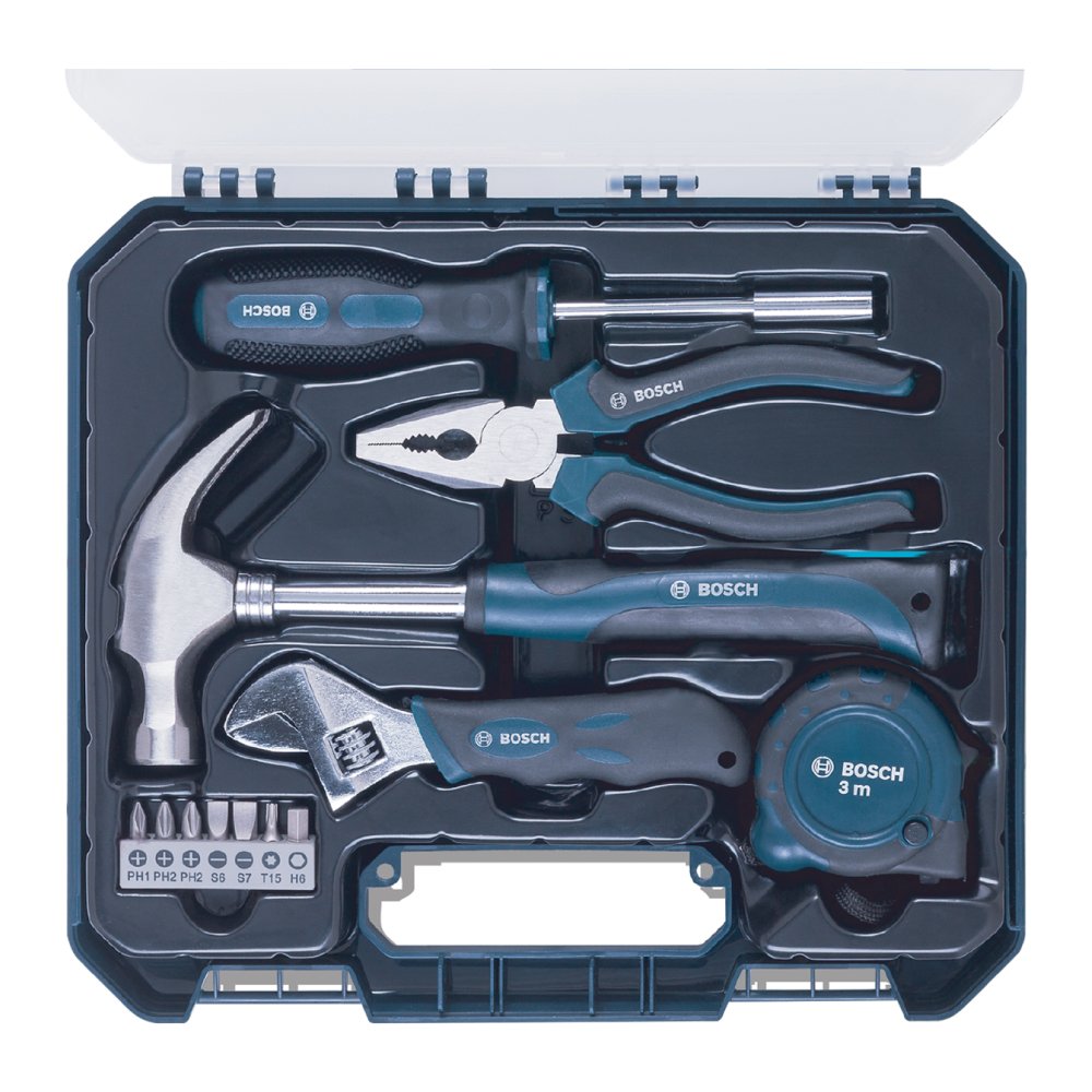 Latest Deal On Bosch Hand Tool Kit (Blue, 12 Pieces) - Dealsified