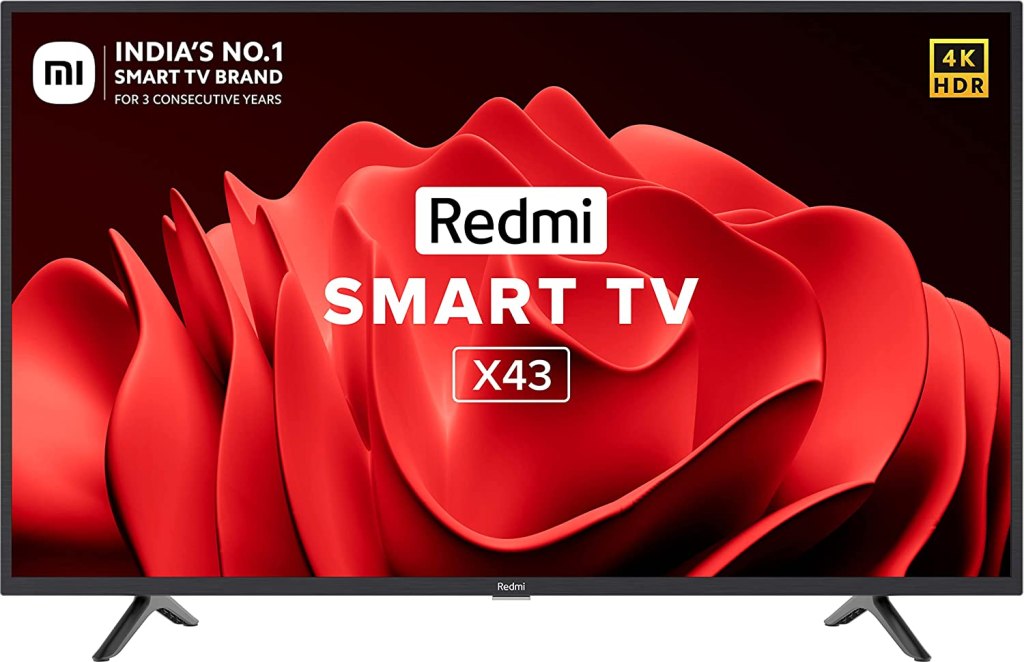 Redmi 43 inches 4K UHD Android Smart LED TV Latest Deal On Redmi 43 inches 4K UHD Android Smart LED TV - Dealsified