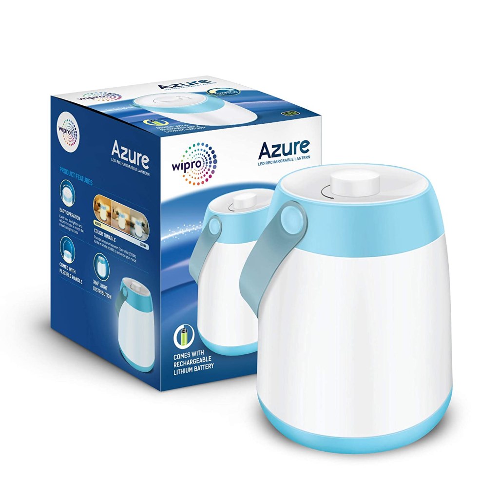 wipro LED Azure LED Rechargeable Lantern (White) Latest Deal On wipro LED Azure LED Rechargeable Lantern (White) - Dealsified