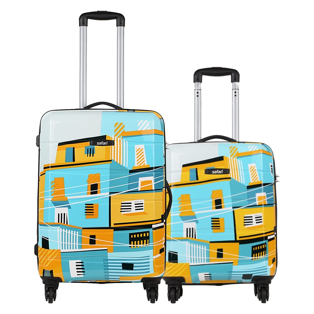 Latest Deal On Safari Polycarbonate 11.02 inches Hard Check-in Luggage Suitcase - Dealsified