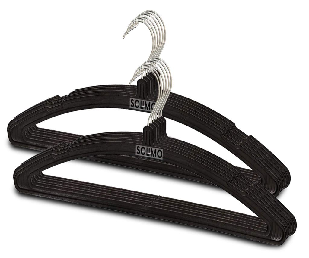 Latest Deal On Amazon Brand - Solimo Plastic Cloth Hanger for Wardrobe, Set of 12 - Dealsified