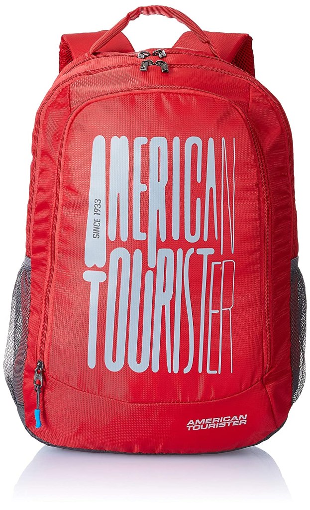 Latest Deal On American Tourister 49.5 cms Red Casual Backpack - Dealsified