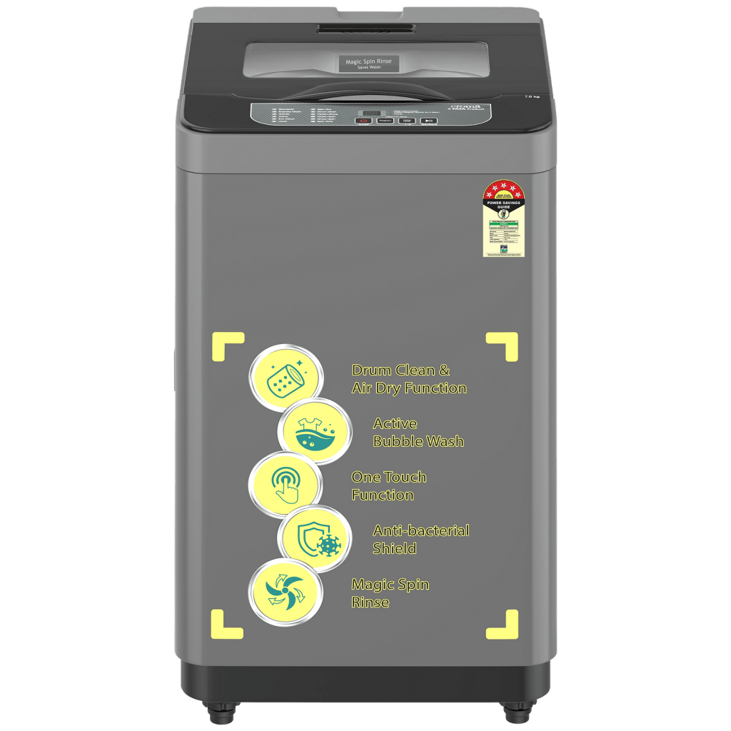 Latest Deal On Croma 7 kg 5 Star Fully Automatic Top Load Washing Machine - Dealsified