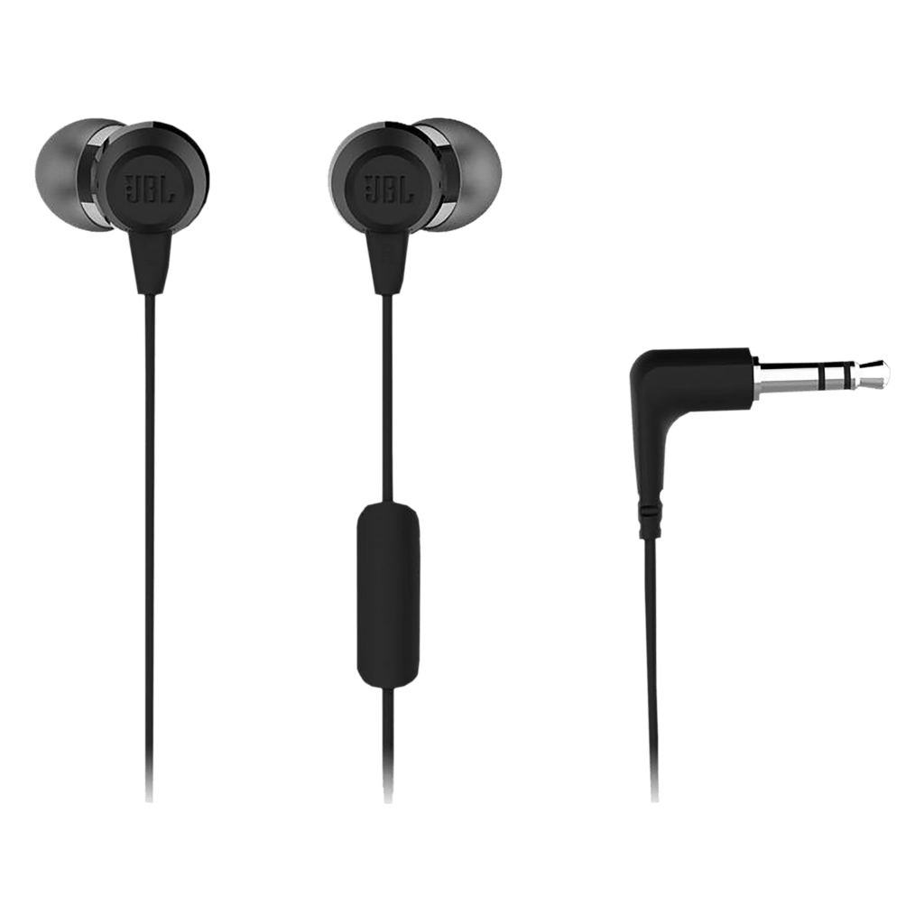 Latest Deal On JBL JBLT50HIBLKIN Wired Earphone with Mic (In Ear, Black) - Dealsified