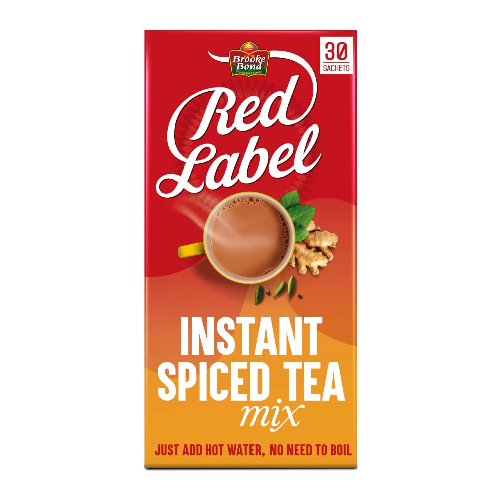 Latest Deal On RED LABEL Instant spiced tea - Instant Tea Premix 30 single serve sachets - Dealsified