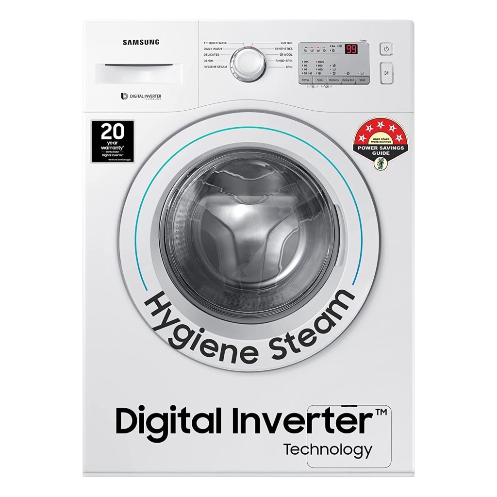 Latest Deal On Samsung 6.0 Kg Inverter 5 Star Fully-Automatic Front Loading Washing Machine - Dealsified