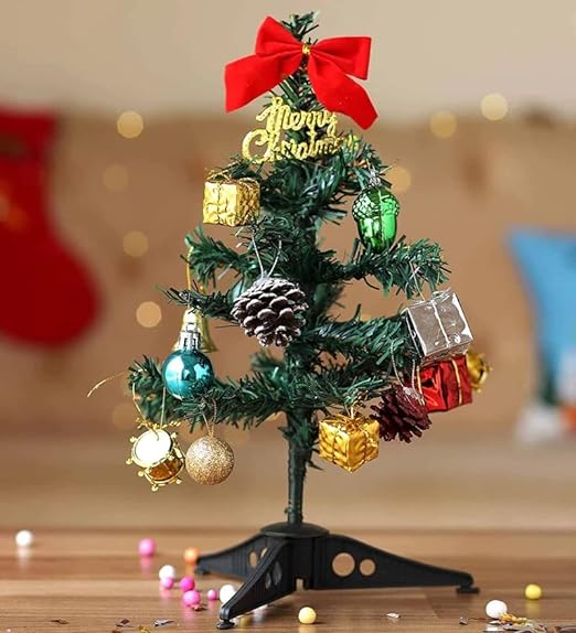 Latest Deal On Christmas Tree with Decoration Items Ornaments - 1 Feet - Dealsified