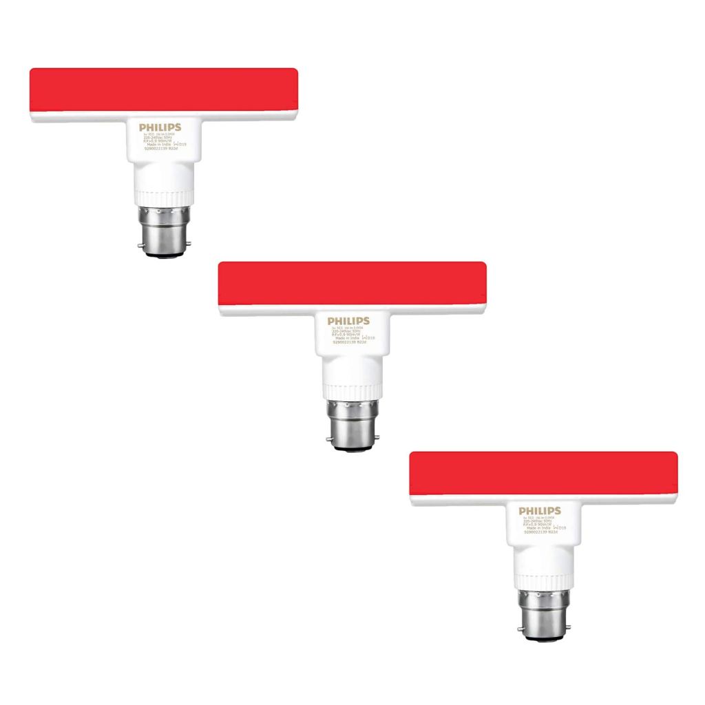 PHILIPS T-Bulb Rangoli B22 5-Watt LED Bulb (Red) - Pack of 3 Latest Deal On PHILIPS T-Bulb Rangoli B22 5-Watt LED Bulb (Red) - Pack of 3 - Dealsified