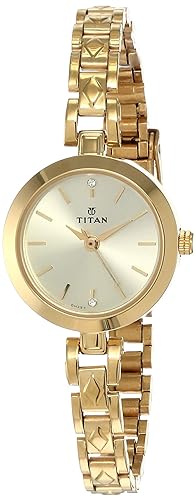 Latest Deal On Titan Karishma Analog Champagne Dial Women's Watch - Dealsified