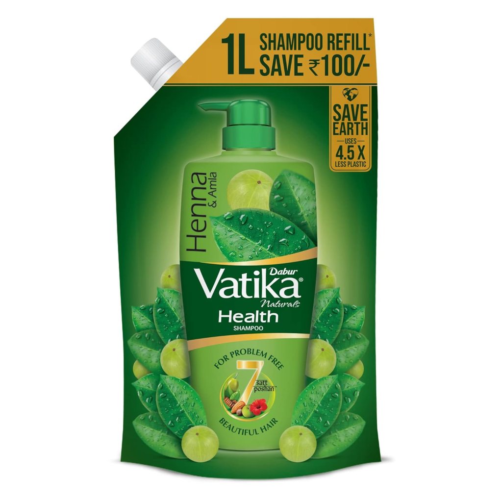 Dabur Vatika Health Shampoo - 1L (Refill Pouch) Latest Deal On Dabur Vatika Health Shampoo - 1L (Refill Pouch) - Dealsified