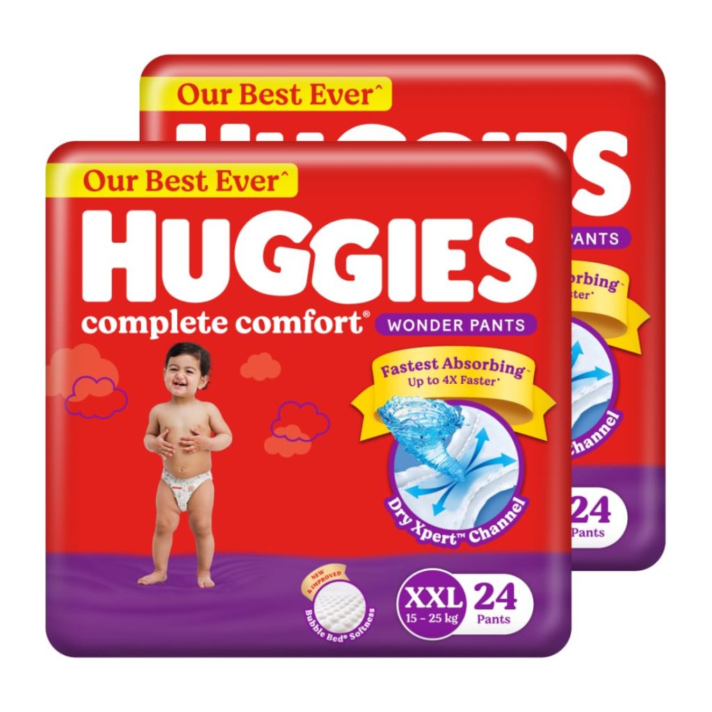 Latest Deal On Huggies Complete Comfort Wonder Pants - Baby Diapers XXL Size, 48 Count - Dealsified