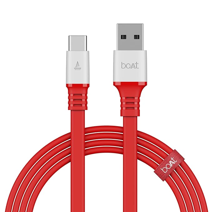 Latest Deal On boAt Type C A750 6.5A Super Fast Charging Flat Cable Cable - Dealsified