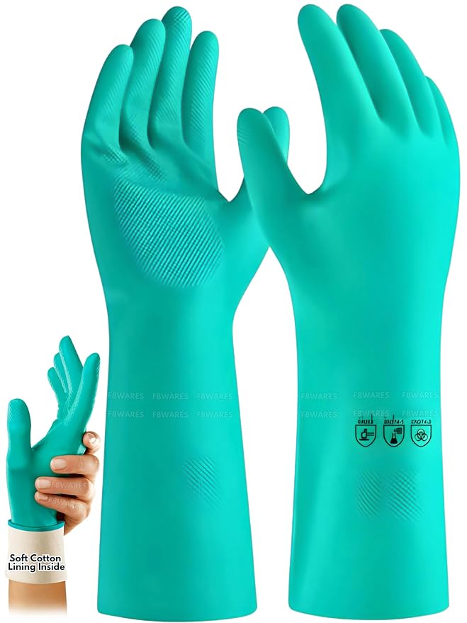 Latest Deal On F8WARES 13 Inch Long Nitrile Rubber Gloves - Dealsified