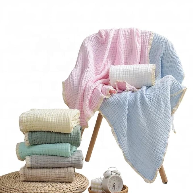 ZAPLES Baby Muslin Cotton Bath Towel Soft Wrapper Cum Towel Baby Blanket Cum Swaddler Latest Deal On ZAPLES Baby Muslin Cotton Bath Towel Soft Wrapper Cum Towel Baby Blanket Cum Swaddler - Dealsified