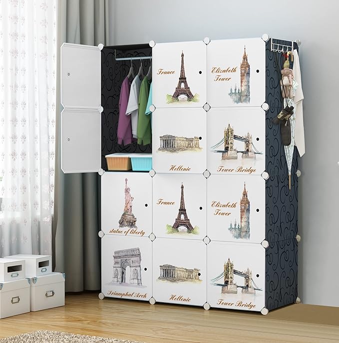 Latest Deal On Keshav International 12 Door Plastic Sheet Wardrobe Storage Rack - Dealsified