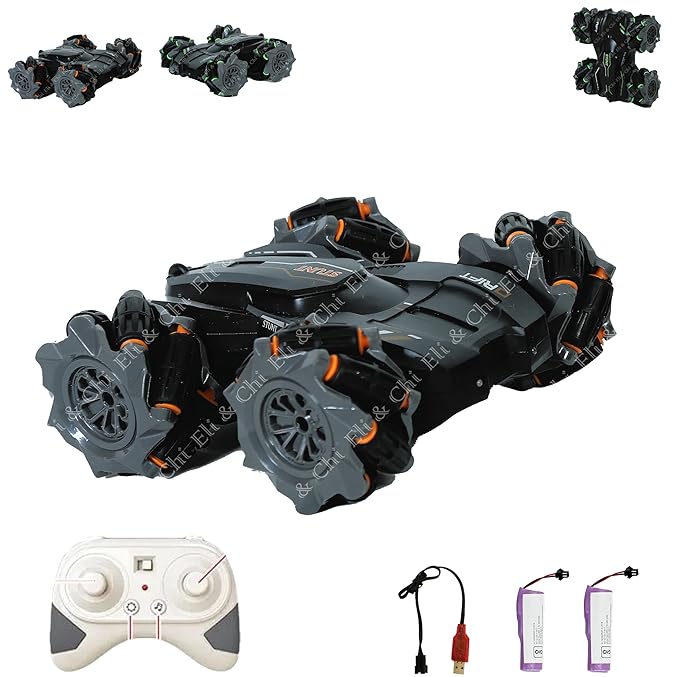 Latest Deal On Eli & Chi 4X4 Wheel Drive Double Sided RC Stunt Toy Car - Dealsified