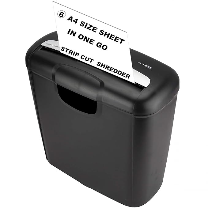 SToK (ST-10Scc) 6-Sheet Strip Cut Paper and Credit Card Shredde Latest Deal On SToK (ST-10Scc) 6-Sheet Strip Cut Paper and Credit Card Shredde - Dealsified