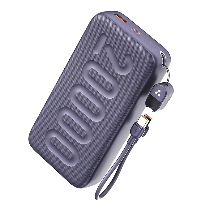 Latest Deal On Ambrane 20000mAh Powerbank with in-Build Type C Cable - Dealsified