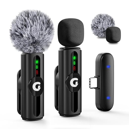 GRENARO Mic for YouTube Wireless, 3-Level Adjustable Noise Reduction Mic Wireless Latest Deal On GRENARO Mic for YouTube Wireless, 3-Level Adjustable Noise Reduction Mic Wireless - Dealsified