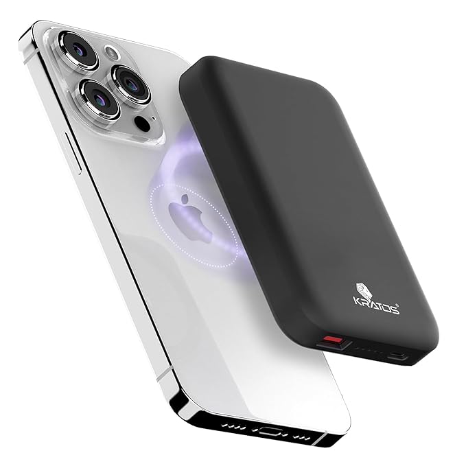 Latest Deal On Kratos Mag-Safe 10000 mAH Fast Charging Wireless Power Bank - Dealsified