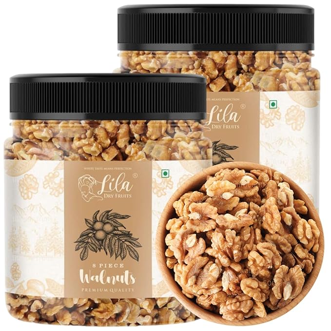 Latest Deal On LILA DRY FRUITS 100% Natural Raw Walnut Kernels 8pcs 1kg - Dealsified