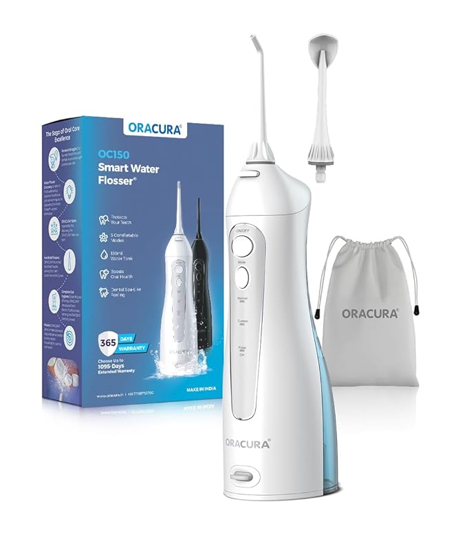 Latest Deal On ORACURA Smart Water Flosser OC150 LITE with 150ml water tank capacity White - Dealsified