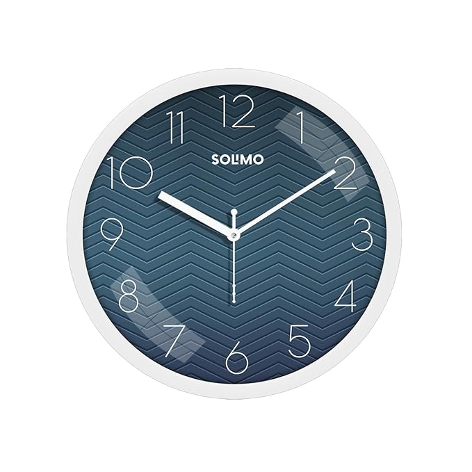 Amazon Brand - Solimo 11-Inch Classic & Modern and Stylish Silent Movement Wall Clock Latest Deal On Amazon Brand - Solimo 11-Inch Classic & Modern and Stylish Silent Movement Wall Clock - Dealsified