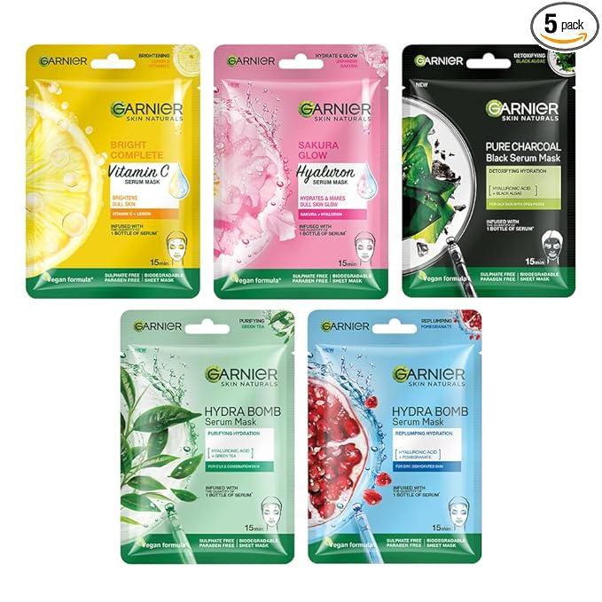 Latest Deal On Garnier Skin Naturals, Face Mask Set - Dealsified